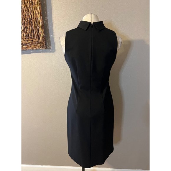J. McLaughlin Dress S Small Black Mock Neck Sleeveless Washable - Picture 4 of 8